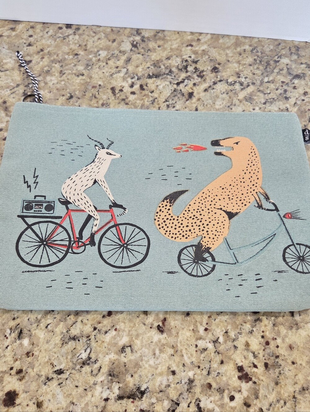 Danica Studio Anthropologie WILD RIDERS Folio Bag Cotton Large Artist Pouch